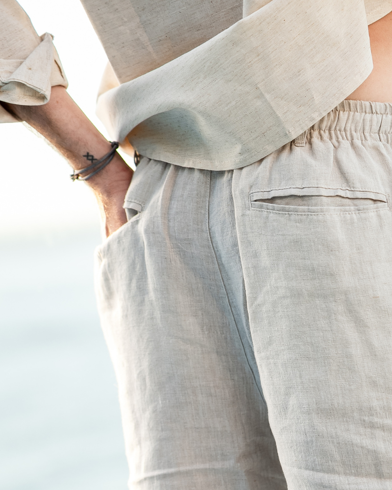 Casablanca – Premium Leinen Shorts