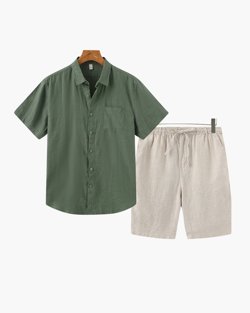 Leinen-Kombination (Shorts)
