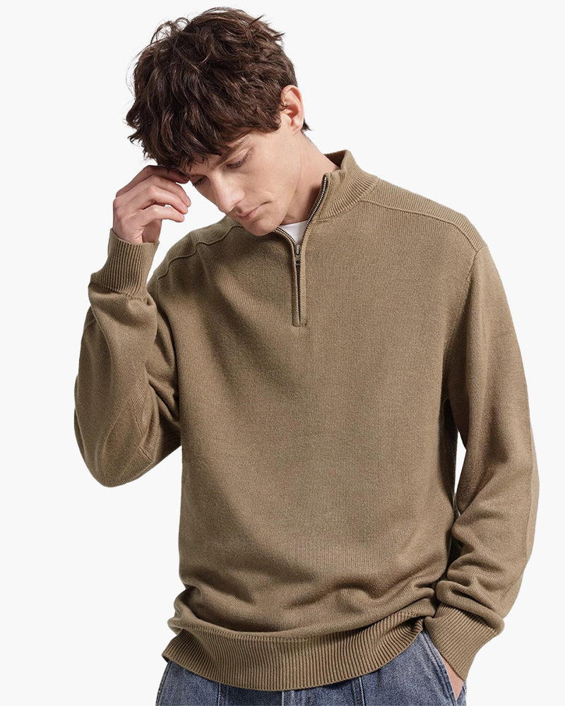 100 % Merinowolle Zip-Up