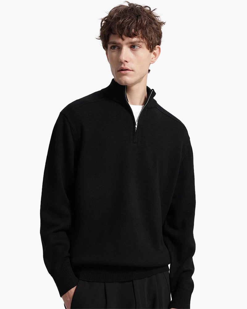 100 % Merinowolle Zip-Up