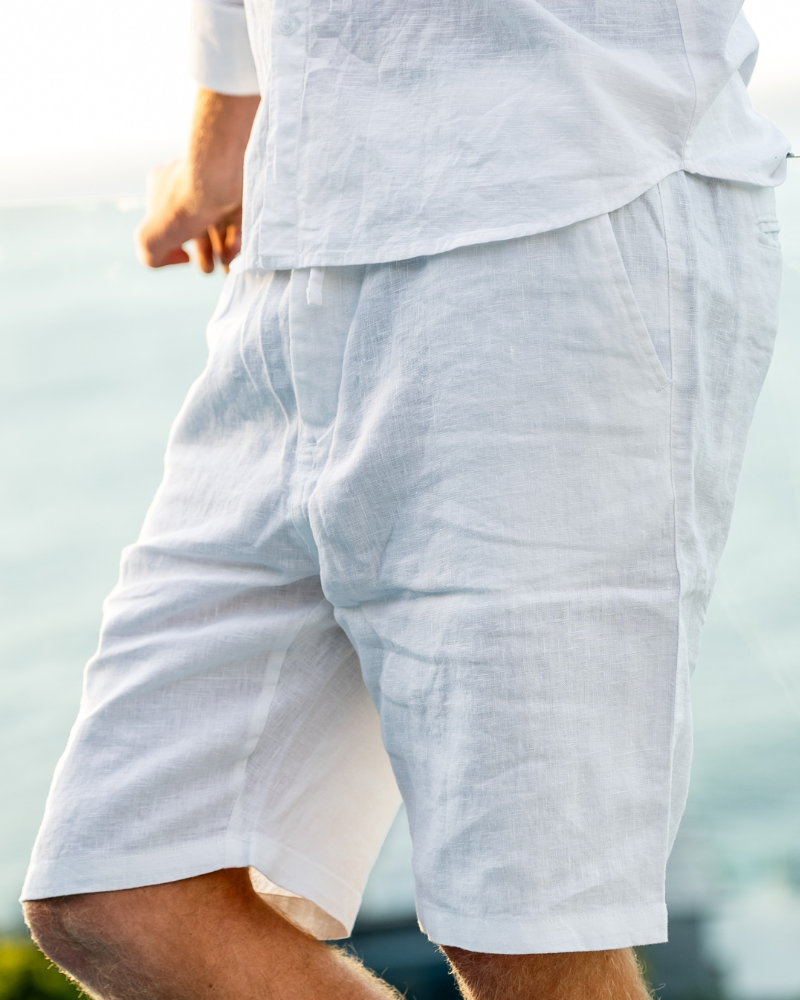 Casablanca – Premium Leinen Shorts