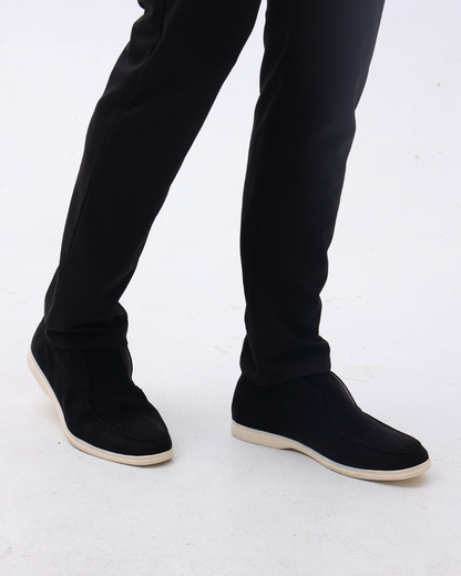 Hoher Wildleder Slipper