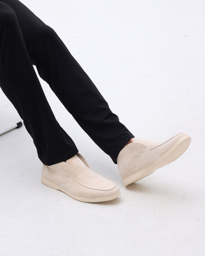 Hoher Wildleder Slipper