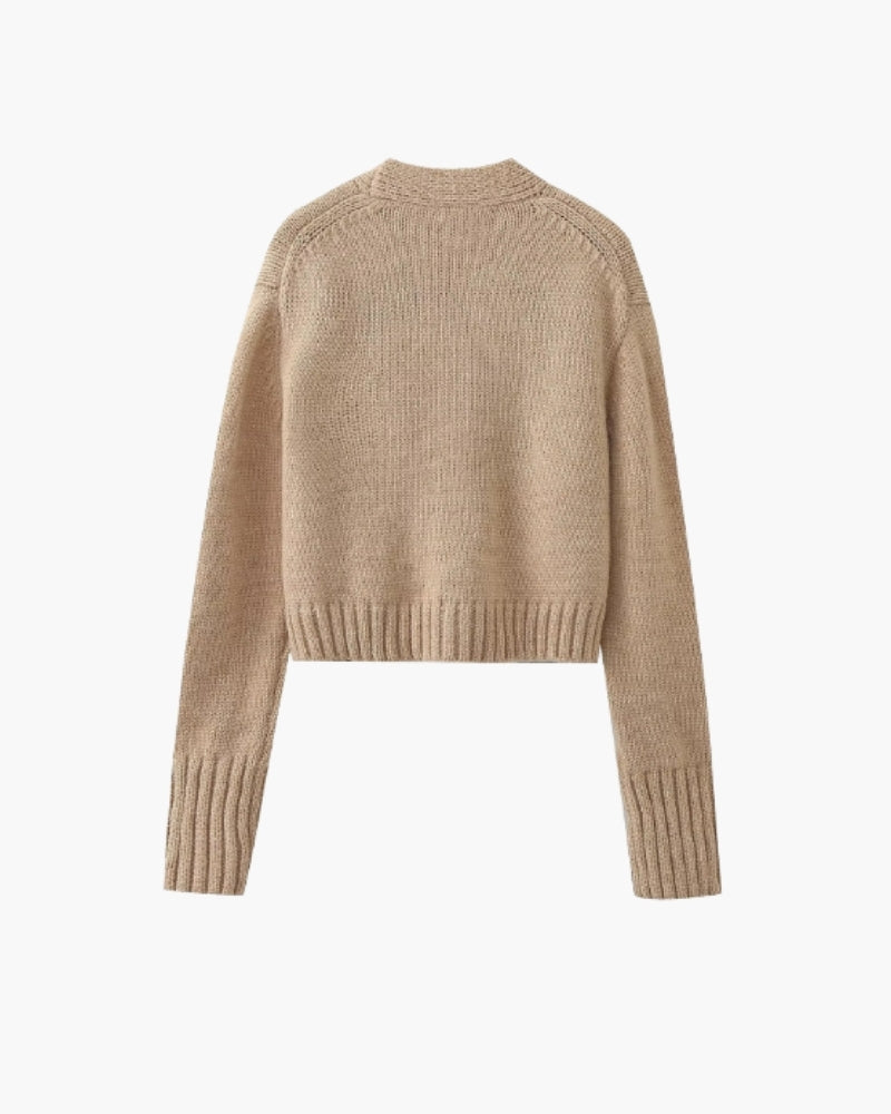 Gemütlich Knit Pocket Strickjacke