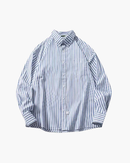 Übergroß Striped Hemd