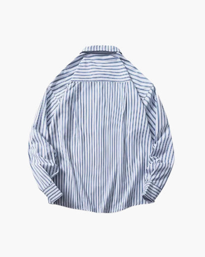 Übergroß Striped Hemd