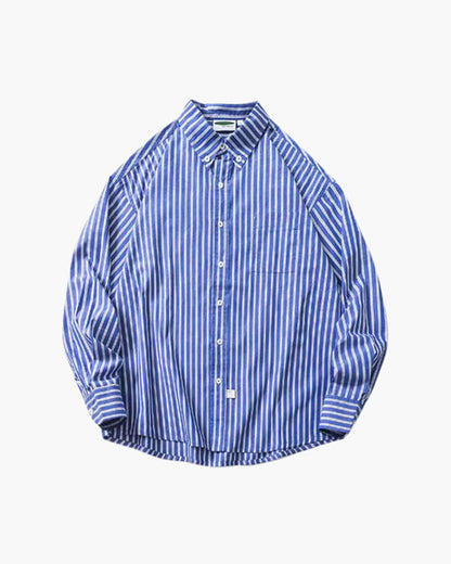 Übergroß Striped Hemd