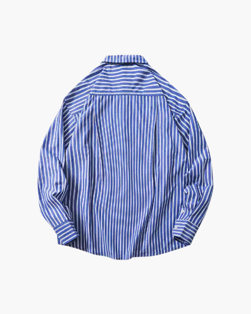 Übergroß Striped Hemd
