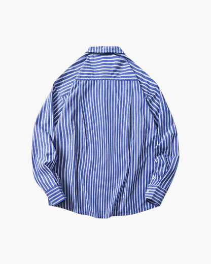 Übergroß Striped Hemd