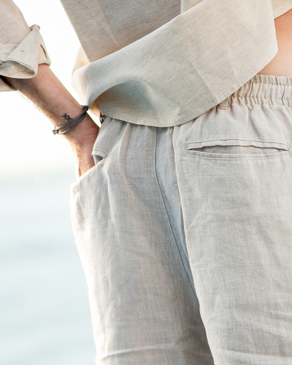 Casablanca – Premium Leinen Shorts