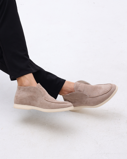 Hoher Wildleder Slipper