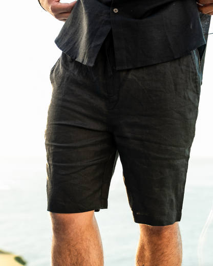 Casablanca – Premium Leinen Shorts