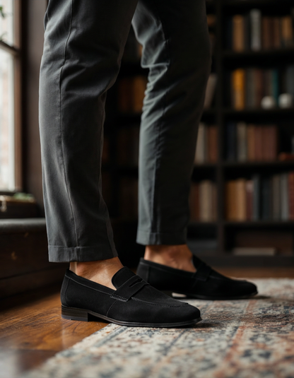 Wildleder Penny Slipper