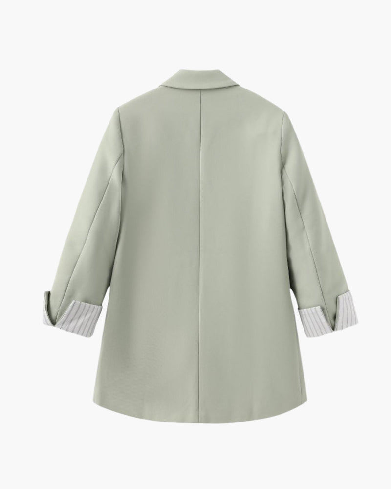 Dame Luxus Übergroß Blazer