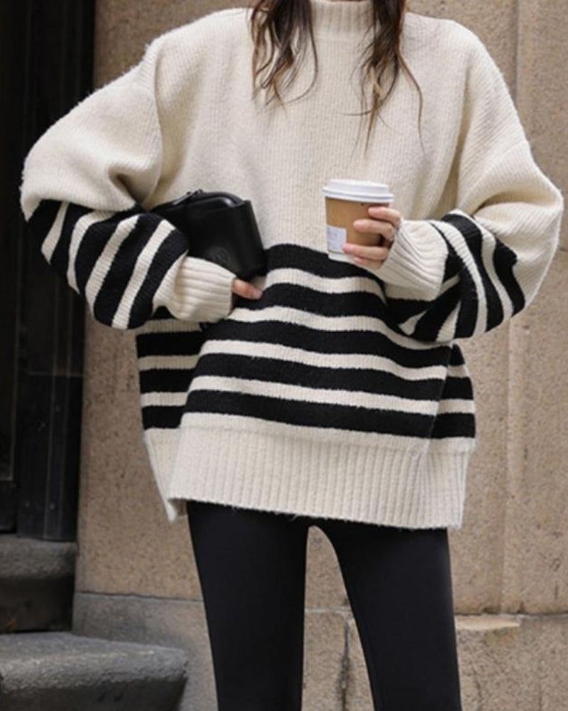 Gestreifter Coastal-Pullover
