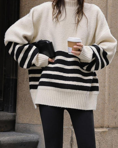 Gestreifter Coastal-Pullover