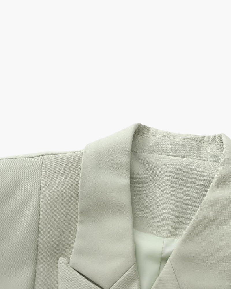 Dame Luxus Übergroß Blazer