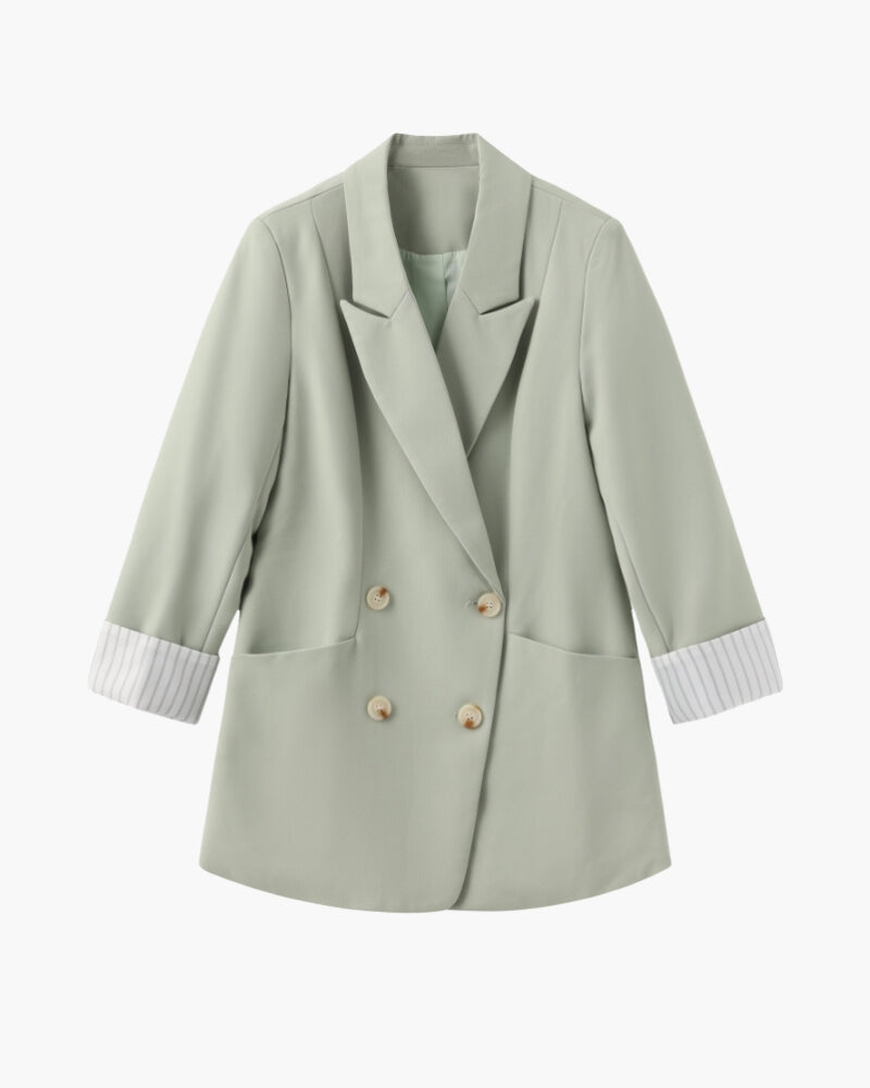 Dame Luxus Übergroß Blazer