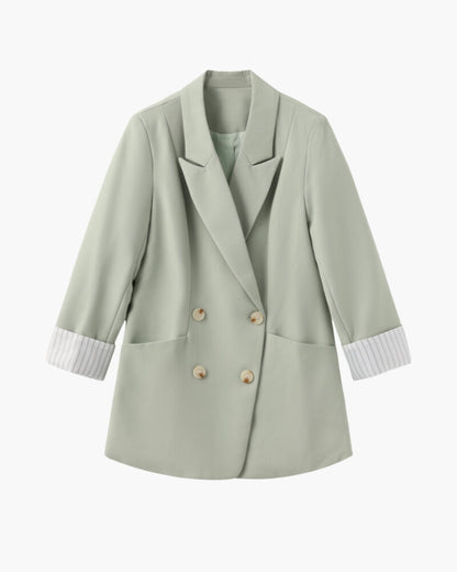 Dame Luxus Übergroß Blazer