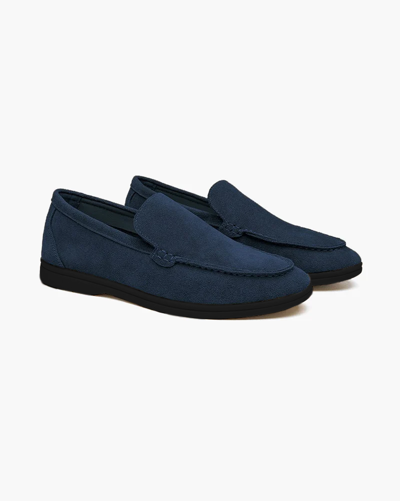 Premium Wildleder Slipper – Schwarze Sohlen
