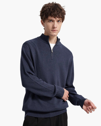 100 % Merinowolle Zip-Up