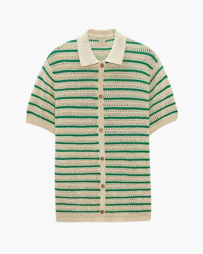 Marbella – Strick Button Hemd