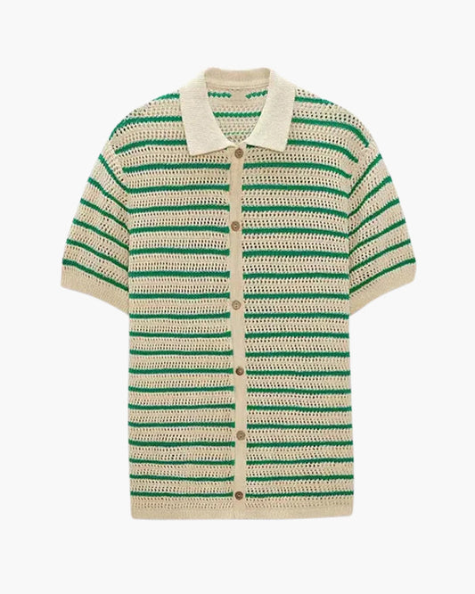 Marbella – Strick Button Hemd