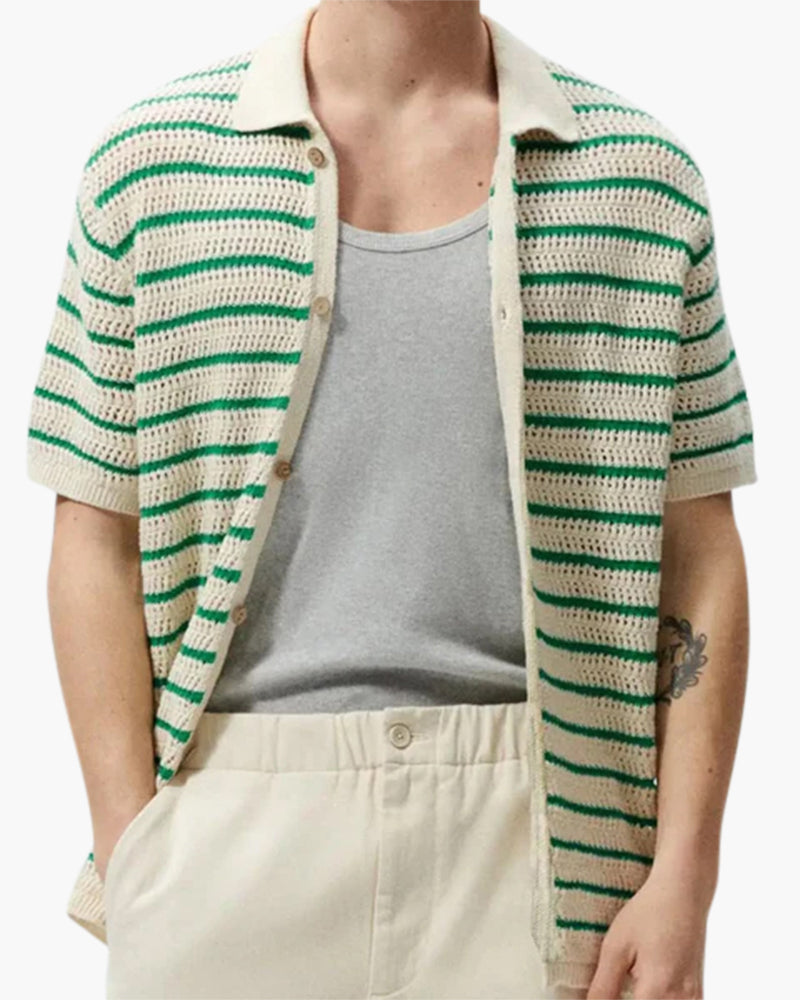 Marbella – Strick Button Hemd