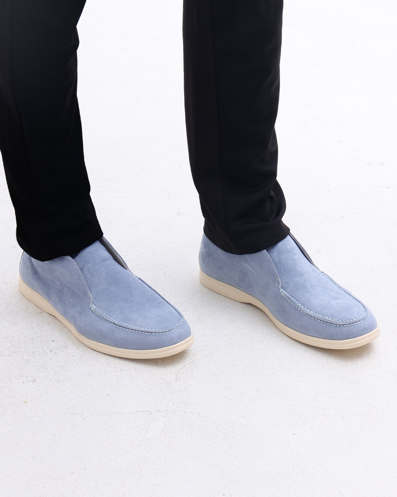 Hoher Wildleder Slipper