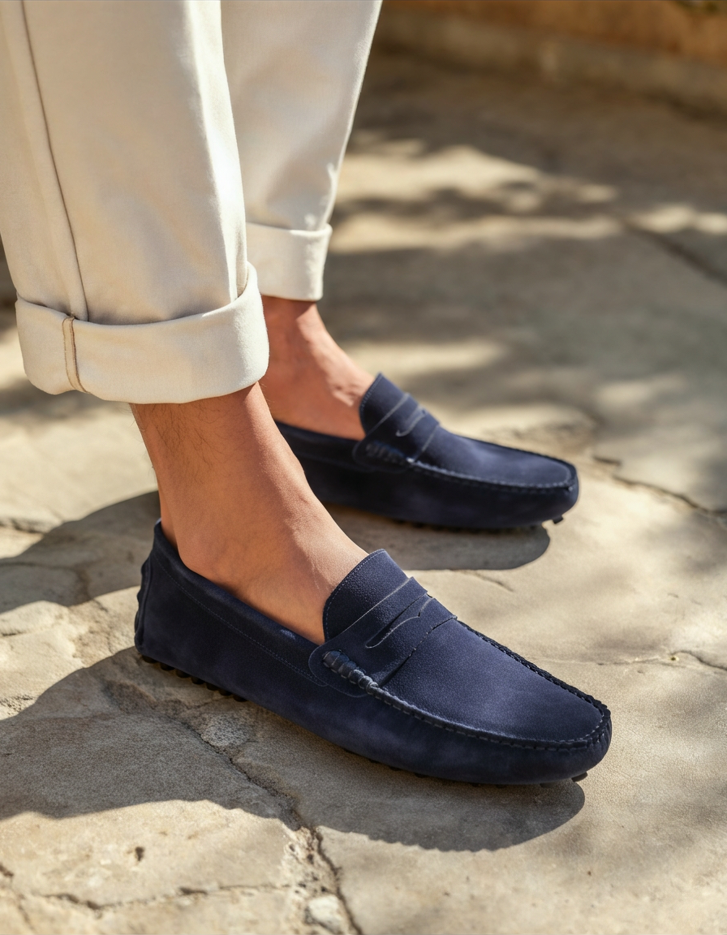 Wildleder-Driver-Slipper